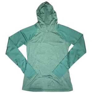 The North Face Womens FlashDry Teal Long Sleeve Performance Hoodie S/P XL234099